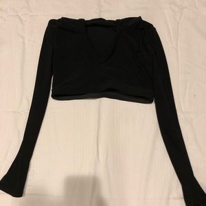 Long Sleeve Girls Hooded Crop